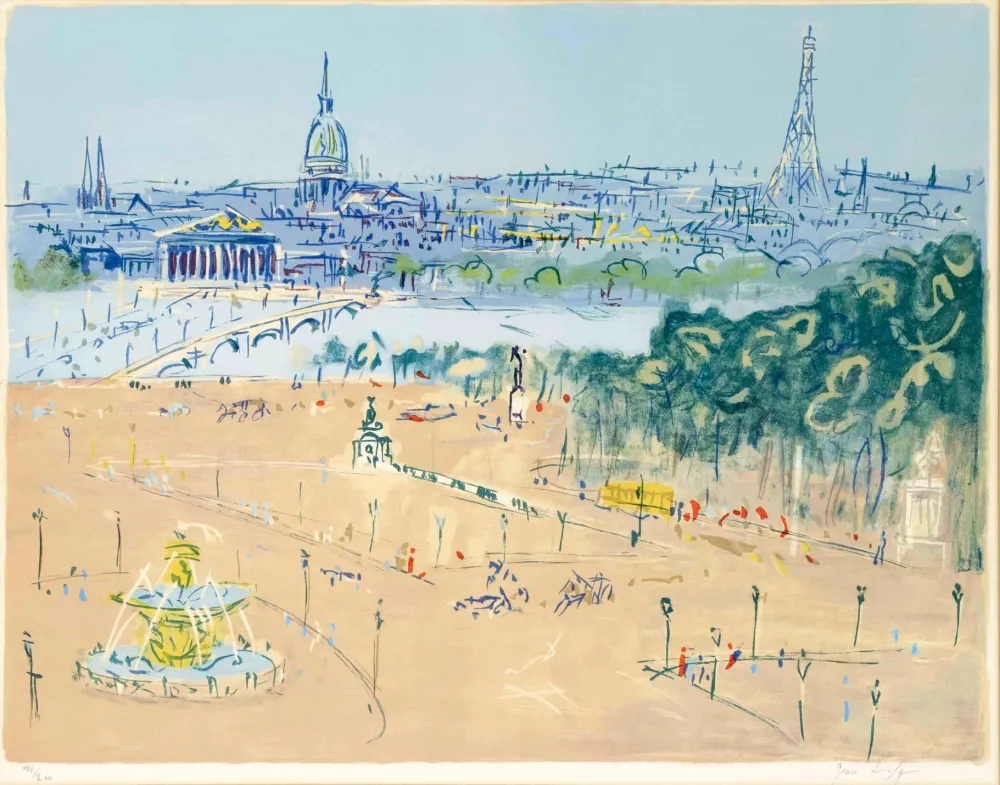 石版画 Dufy - Place de la Concorde