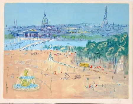 石版画 Dufy - Place de la Concorde