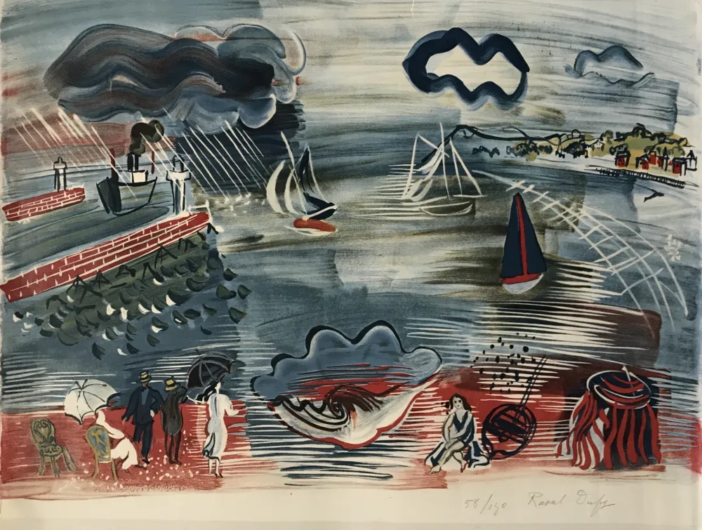 石版画 Dufy - Seaside