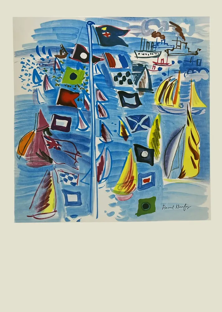 石版画 Dufy - VILLE DE HONFLEUR - HOMMAGE A RAOUL DUFY 1954