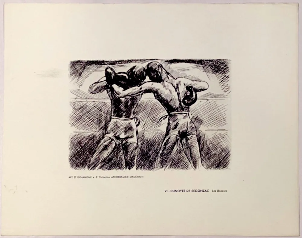 版画 Dunoyer De Segonzac - Les Boxeurs, ca.