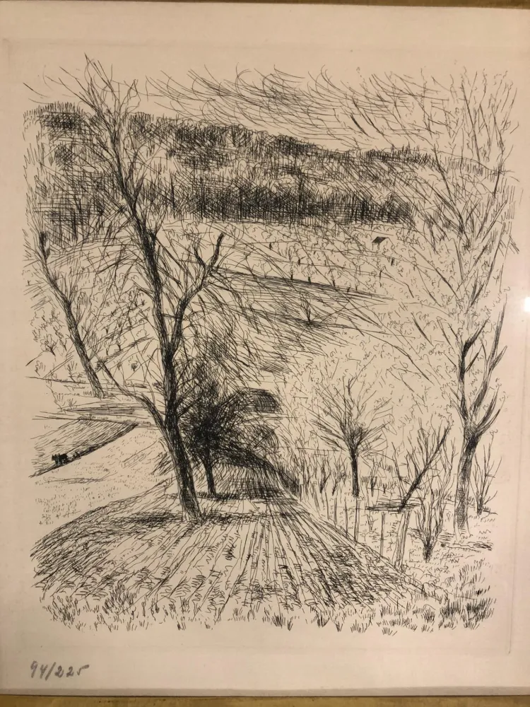 版画 Dunoyer De Segonzac - Paysage