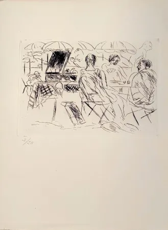 版画 Dunoyer De Segonzac - Plage, ca.