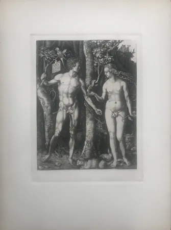 蚀刻版画 Durer - Adam & Eve