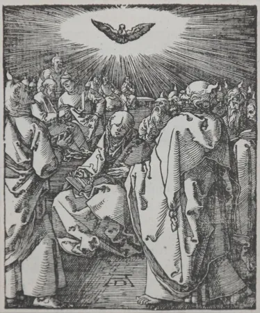 木刻 Durer - Pentecost (The Small Passion), 1612