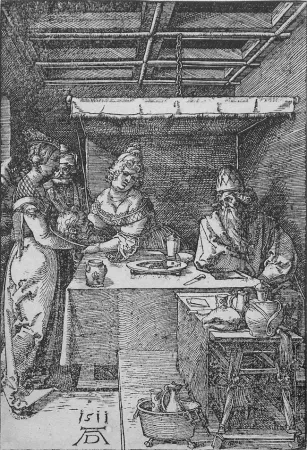 木刻 Durer - Salome Presenting the Head of John the Baptist to Herodias