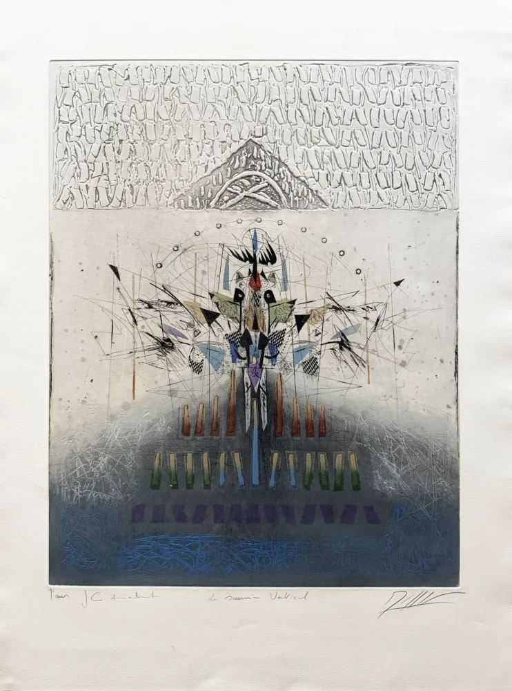 金刚砂版画 Dussau - Le Sourire vertical