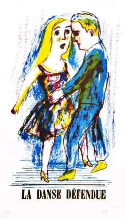 石版画 Dutertre - Danse Défendue