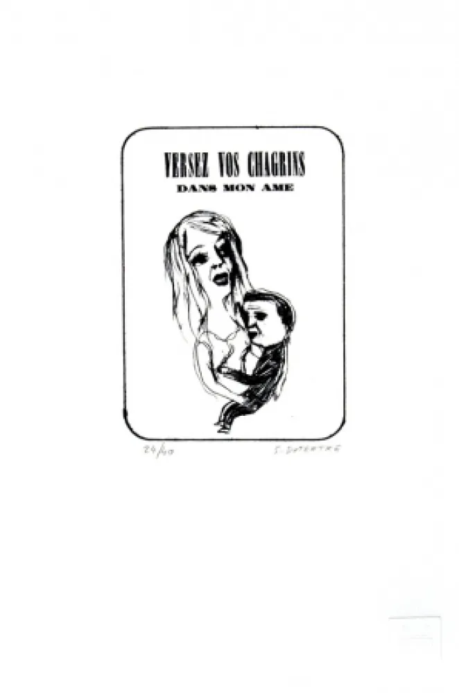 石版画 Dutertre - Versez vos chagrins