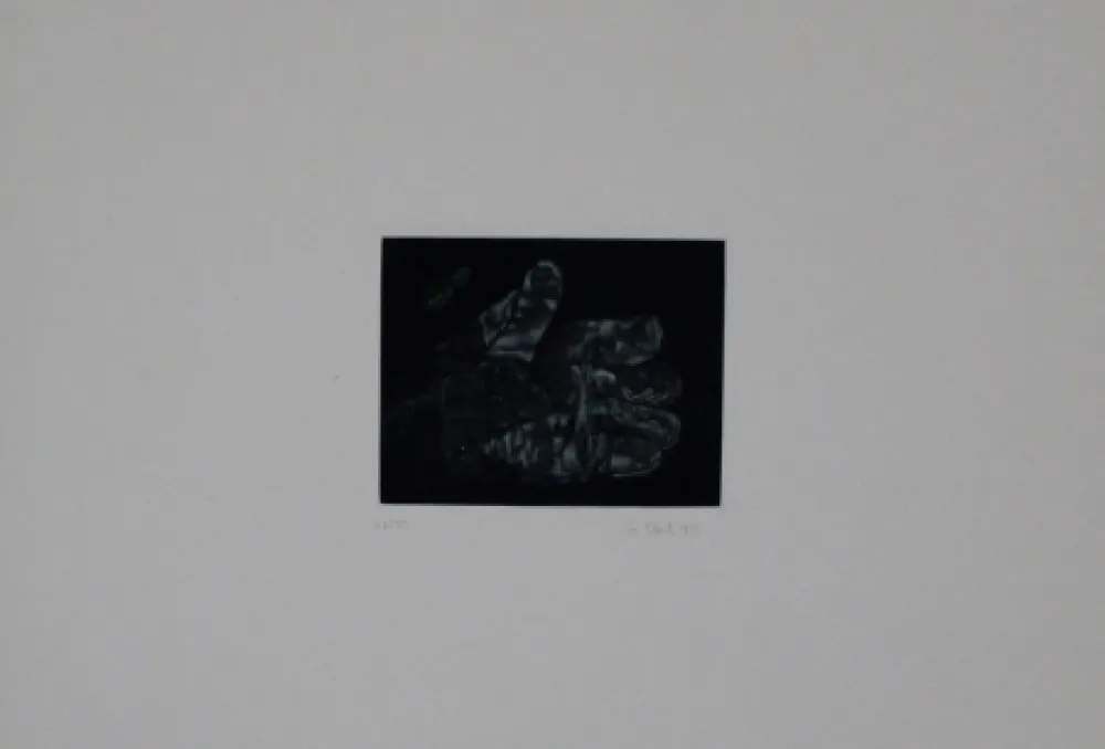 美柔汀铜版画 Ebert - Handschuh / Glove