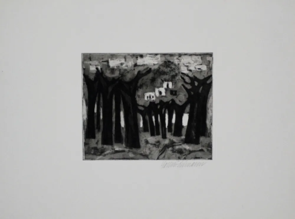 飞尘腐蚀法 Edelmann - Bäume am See