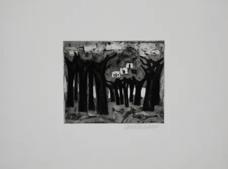 飞尘腐蚀法 Edelmann - Bäume am See