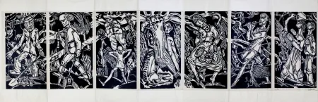 木刻 Eekman - Dooddans in zeven tempo's (Dance of Death in Seven Mouvements)) 