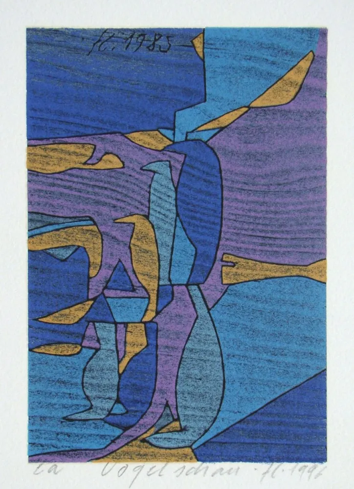 木刻 Eggenschwiler - Vogelschau