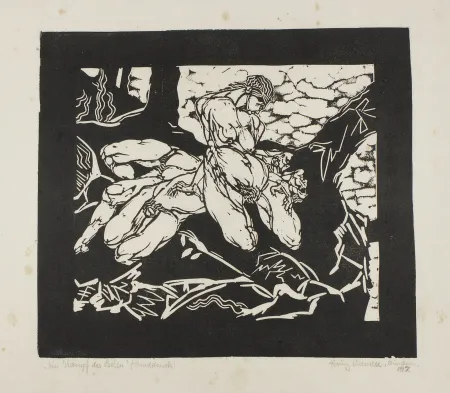 木刻 Ehmsen - Ein Kampf der Seelen 