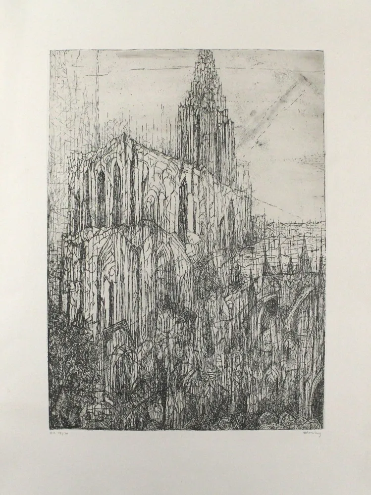 版画 Eliasberg - Strassburger Münster