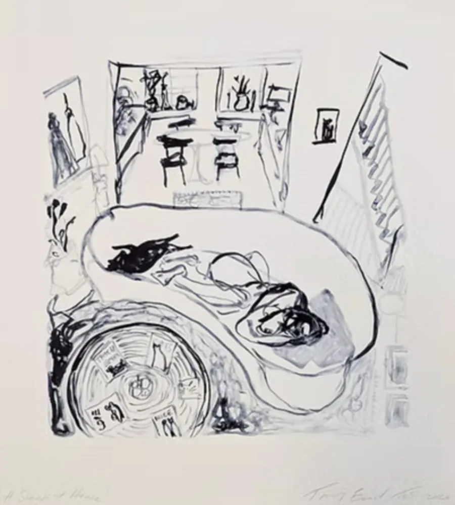 石版画 Emin - A Sleep at Home