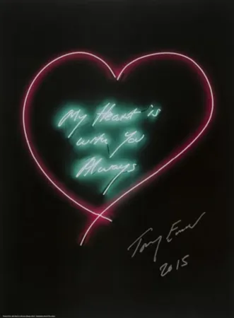 石版画 Emin - Framed My Heart Is With You Always
