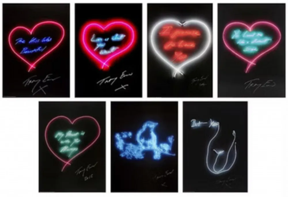 石版画 Emin - Full Set of Hand-Signed Love Neon Posters