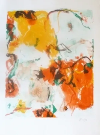 石版画 En Jong - Composition Abstraite