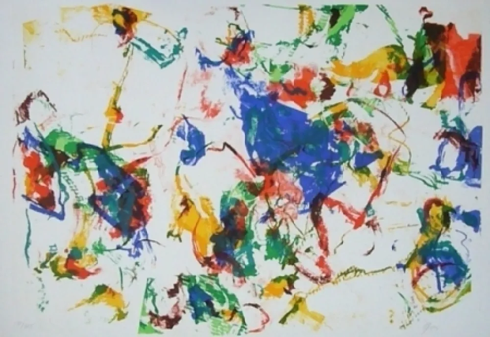 石版画 En Joong - Composition abstraite 