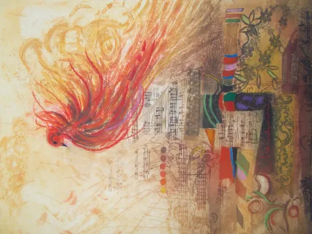 版画 Engel - L'oiseau de feu II