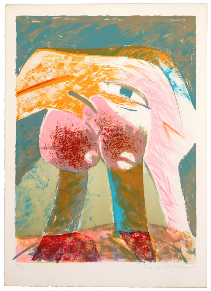 石版画 Engelmann - Les deux boutons