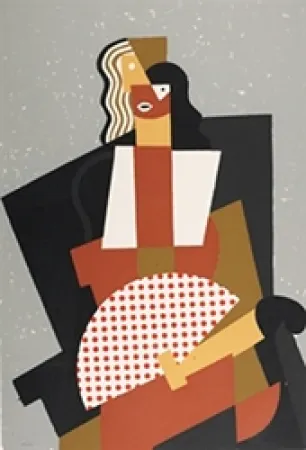 丝网印刷 Equipo Cronica - Abanico de lunares