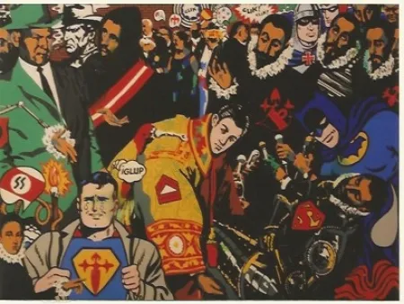 丝网印刷 Equipo Cronica - El happening del Conde Orgaz