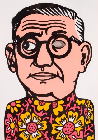 丝网印刷 Equipo Cronica - El mito de Sartre