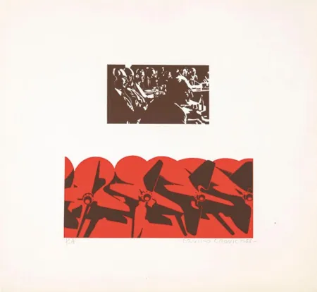 丝网印刷 Equipo Cronica - Hélices (rojo)