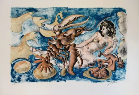 石版画 Erni - Cancer