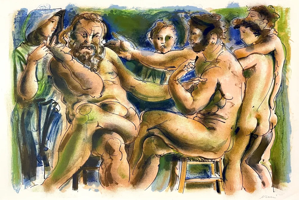 石版画 Erni - Réflexions simples sur le corps