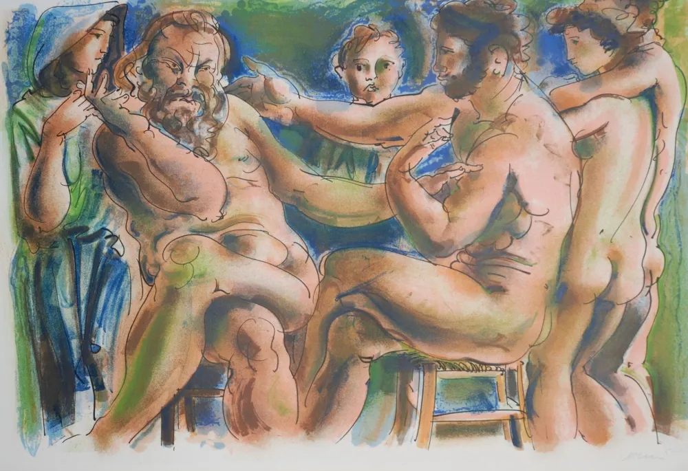 石版画 Erni - Réflexions simples sur le corps