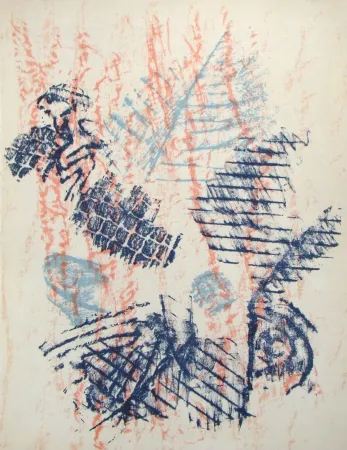 石版画 Ernst - Composition abstrait