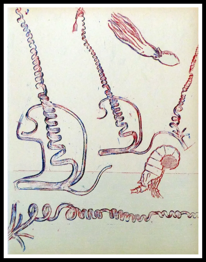 石版画 Ernst - Composition surréaliste 