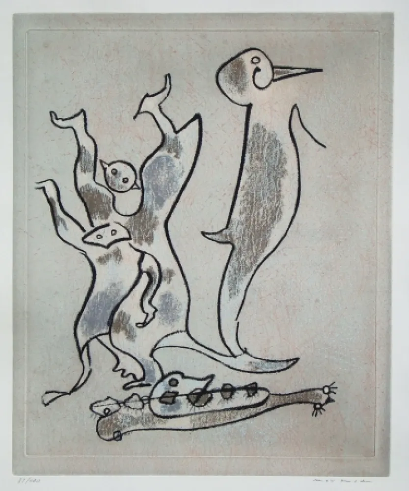 蚀刻飞尘法 Ernst - Entre chiens et loups