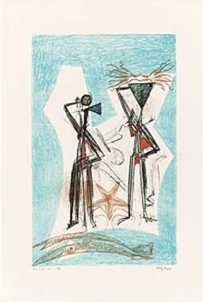 石版画 Ernst - Etoile de mer 