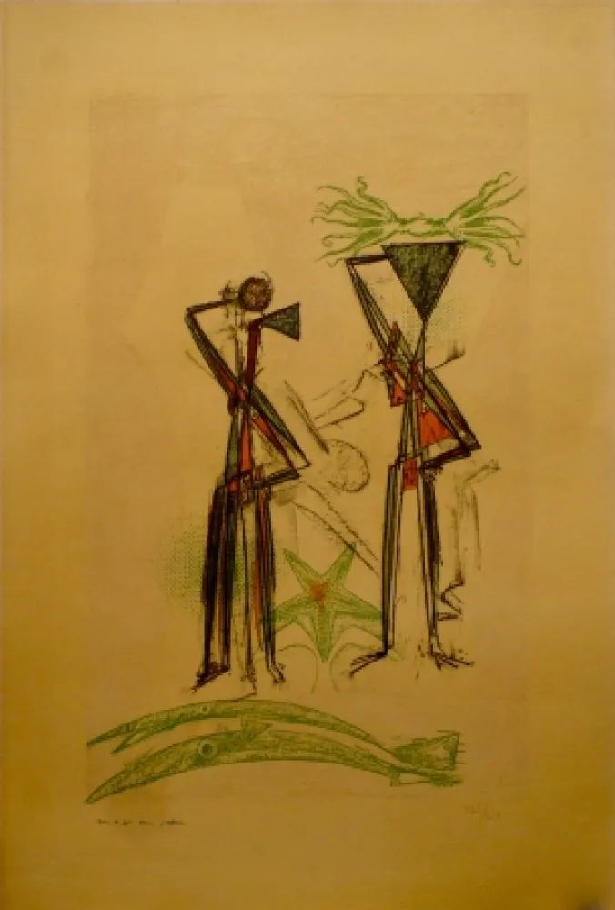 石版画 Ernst - L' Etoile de Mer