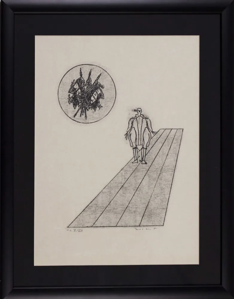 石版画 Ernst - La ballade du soldat