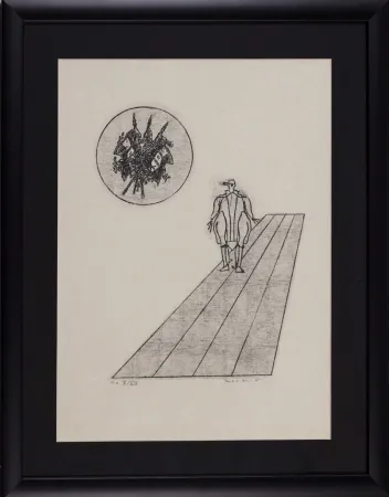 石版画 Ernst - La ballade du soldat