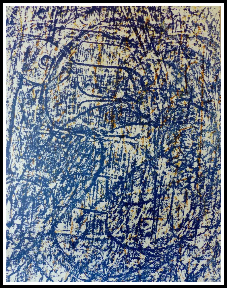 石版画 Ernst - LA FORET BLEUE