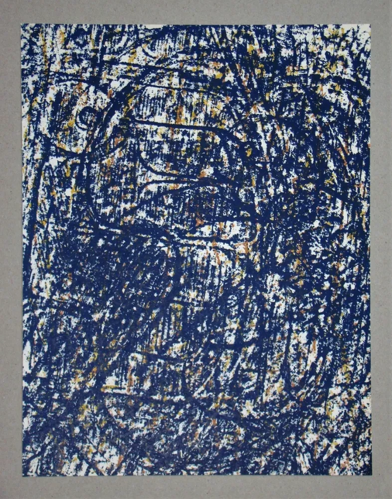石版画 Ernst - La Forêt bleue