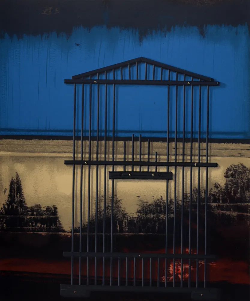 石版画 Ernst - La liberté détruite par l'absence, 1969