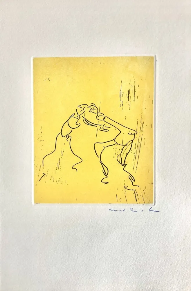 蚀刻版画 Ernst - Le Meneur d'ombres