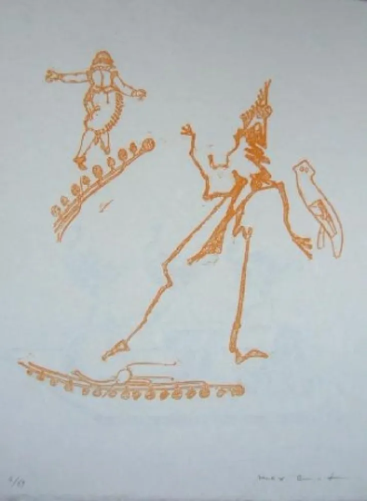 石版画 Ernst - Lewis Carroll's Wunderhorn 15