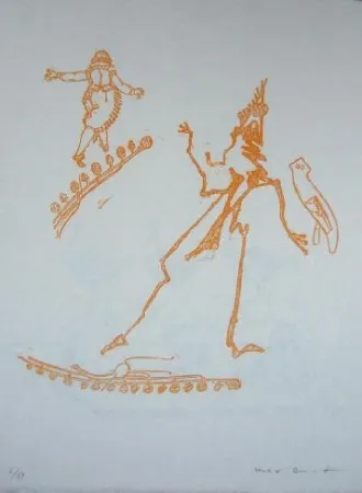 石版画 Ernst - Lewis Carroll's Wunderhorn 15