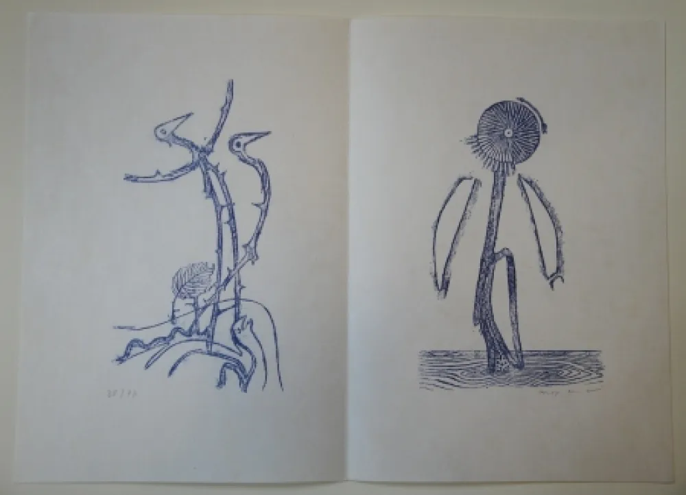 插图书 Ernst - Max Ernst - Jean Tardieu. 24 Frottagen