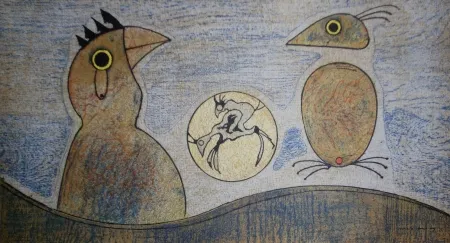 石版画 Ernst - Oiseaux