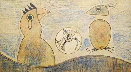 石版画 Ernst - Oiseaux / Birds